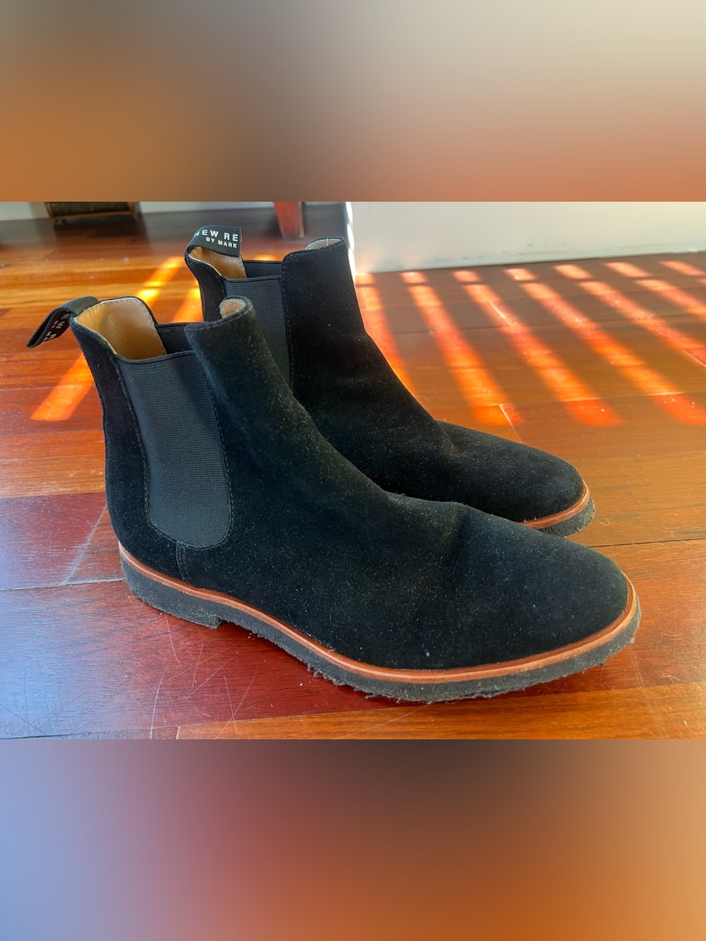New Republic by Mark McNairy Black Suede “Harvey” Chelsea Boots - Men or Unisex